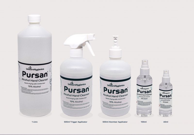 Pursan 70 Alcohol Hand Cleanser Unicorn Hygienics