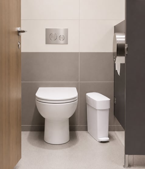 Sanicare White 15L - In Cubicle
