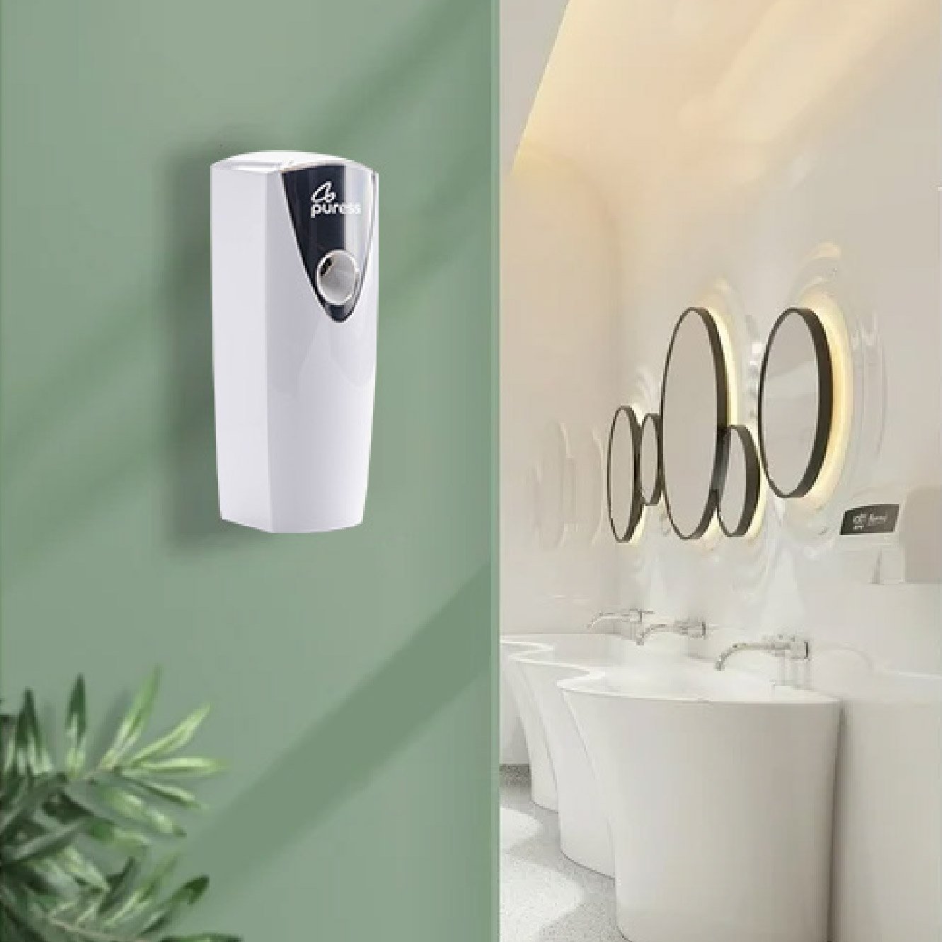 Puress Air Freshening Dispenser in position