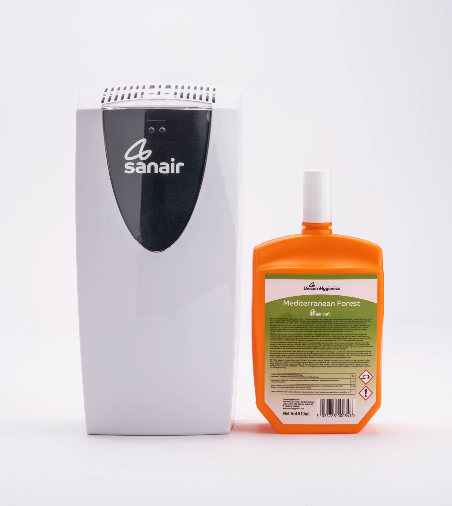 Sanair - WC/Urinal Cleaner and Deodoriser with 610ml refill