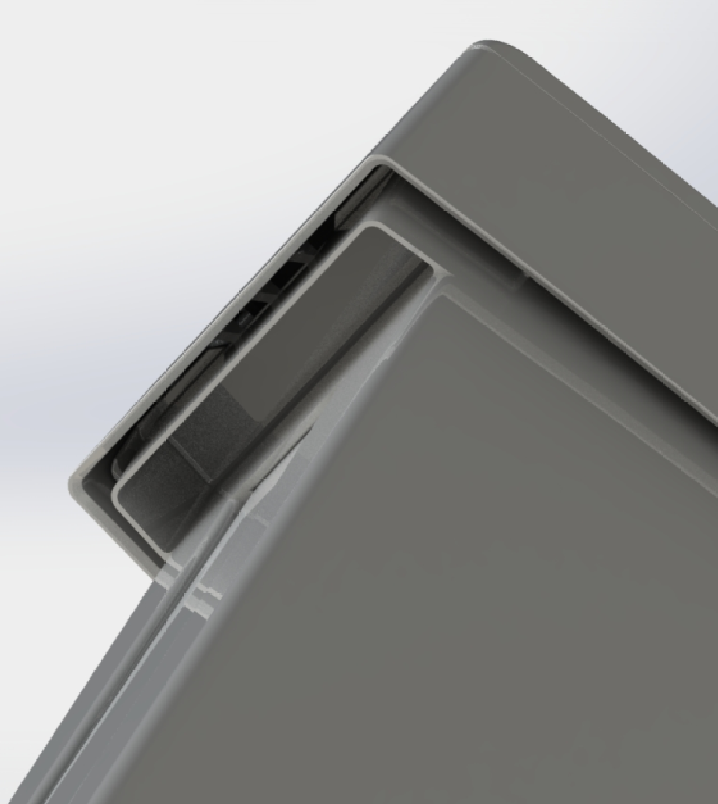 Close up of Hygienics Grey Sanitary Bin Handle